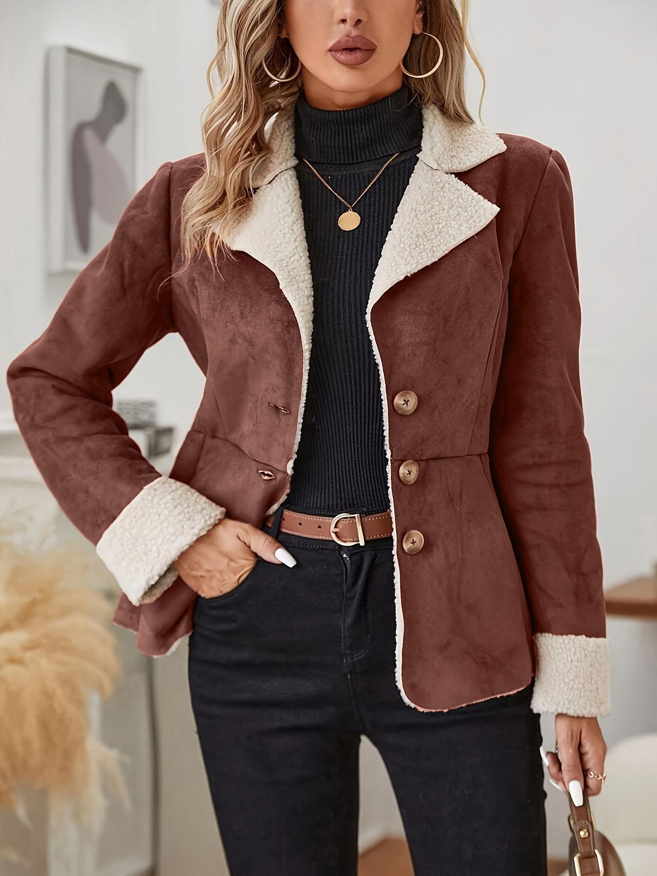 Cold-Proof Warm Integrated Turn-Down Collar Coat