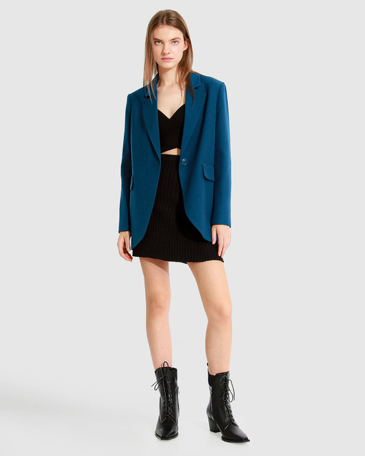 Unchained Heart Blazer - Dark Teal