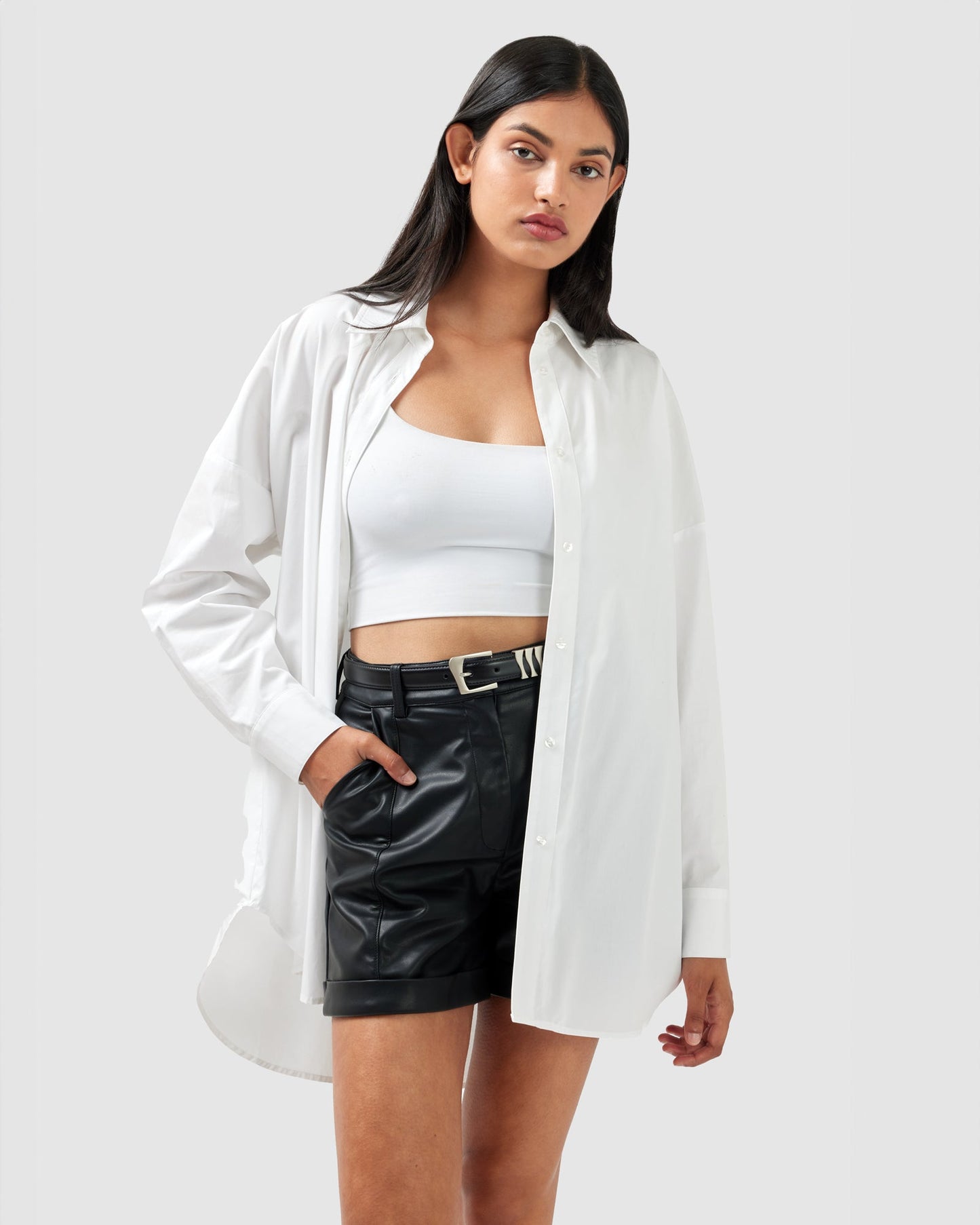 Into You Oversized Shirt - White