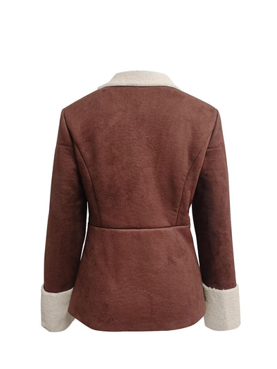 Cold-Proof Warm Integrated Turn-Down Collar Coat